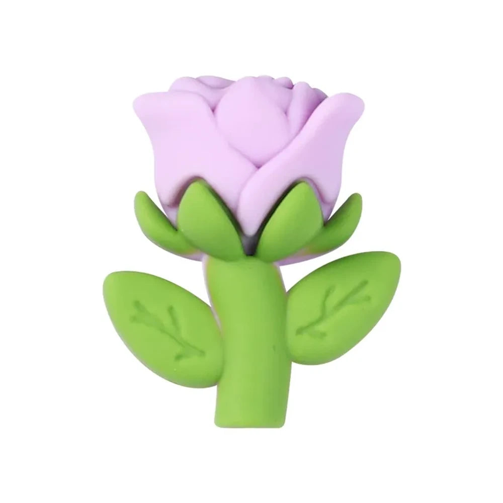 3D Rose Silicone Focal Beads for DIY Pens Keychains