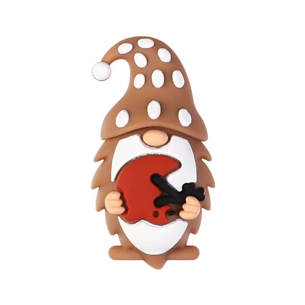 3D Rugby Match Silicone Focal Beads for DIY Keychains