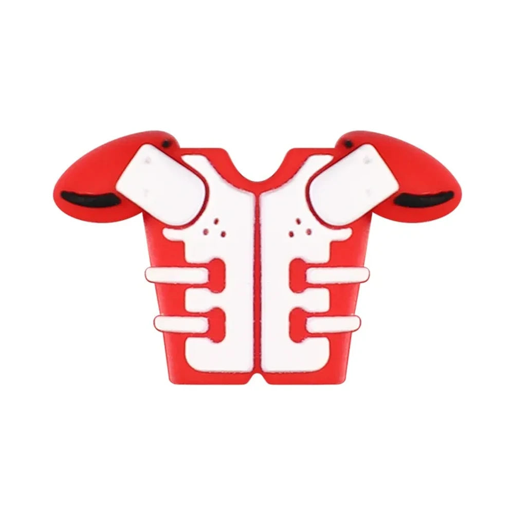 3D Rugby Match Silicone Focal Beads for DIY Keychains
