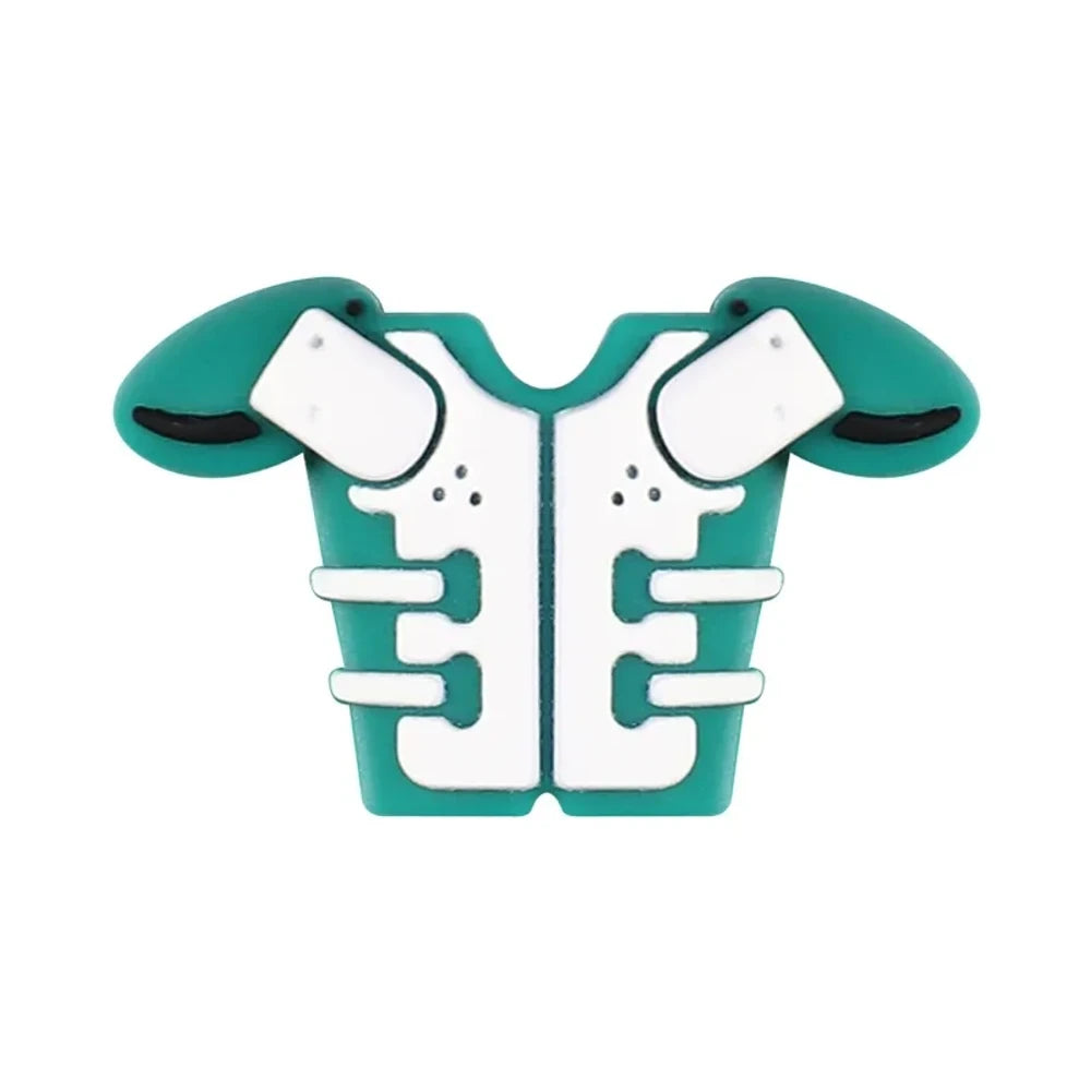 3D Rugby Match Silicone Focal Beads for DIY Keychains