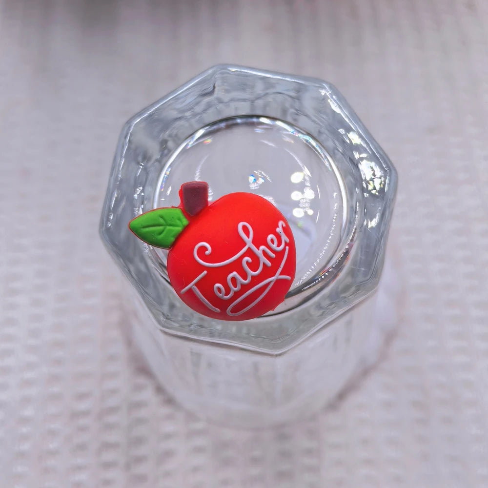 3D School Students and Teachers Series Silicone Focal Beads for DIY Pens Bracelet Keychains