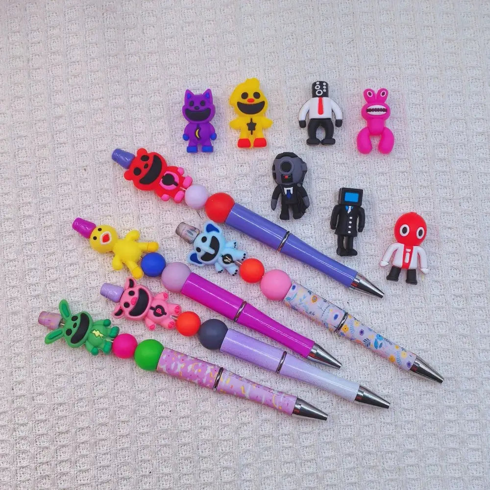 3D Silicone Focal Beads for DIY Pens Bracelet Keychains