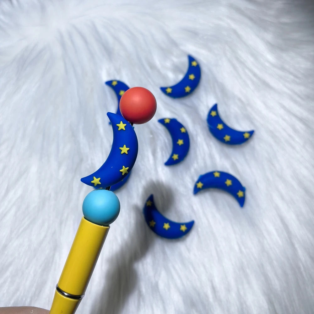 3D Silicone Focal Beads for DIY Pens Keychain