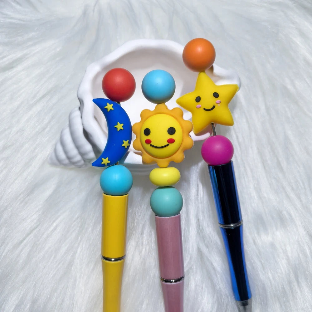 3D Silicone Focal Beads for DIY Pens Keychain