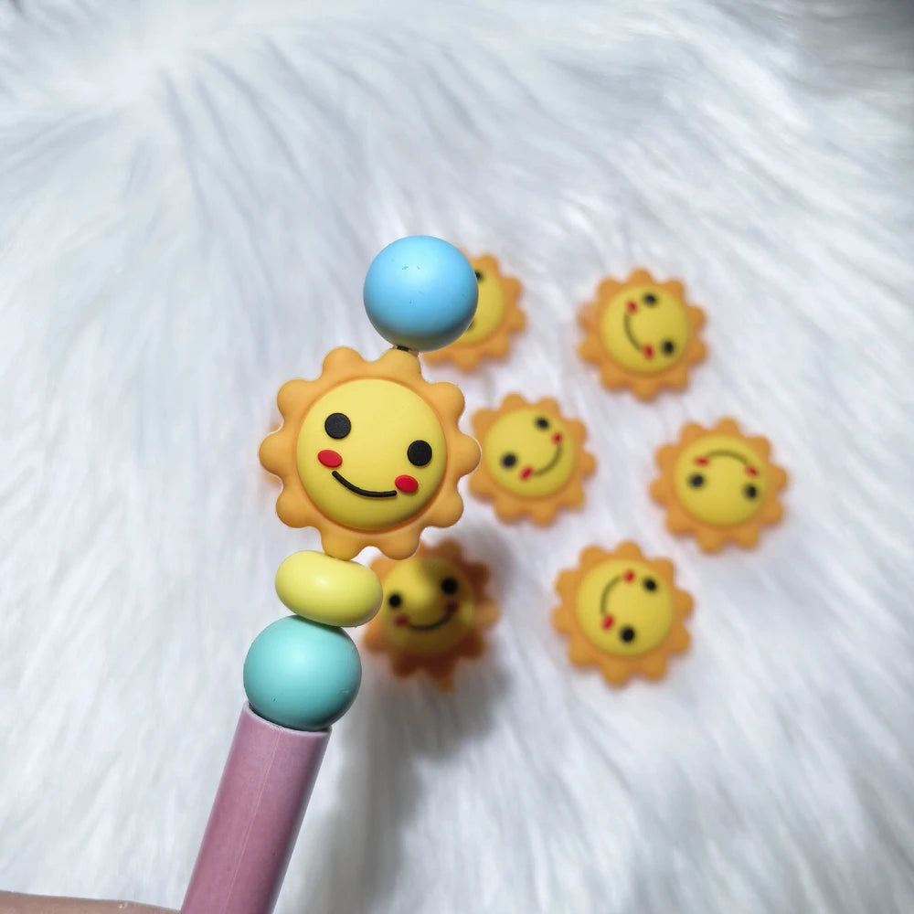 3D Silicone Focal Beads for DIY Pens Keychain