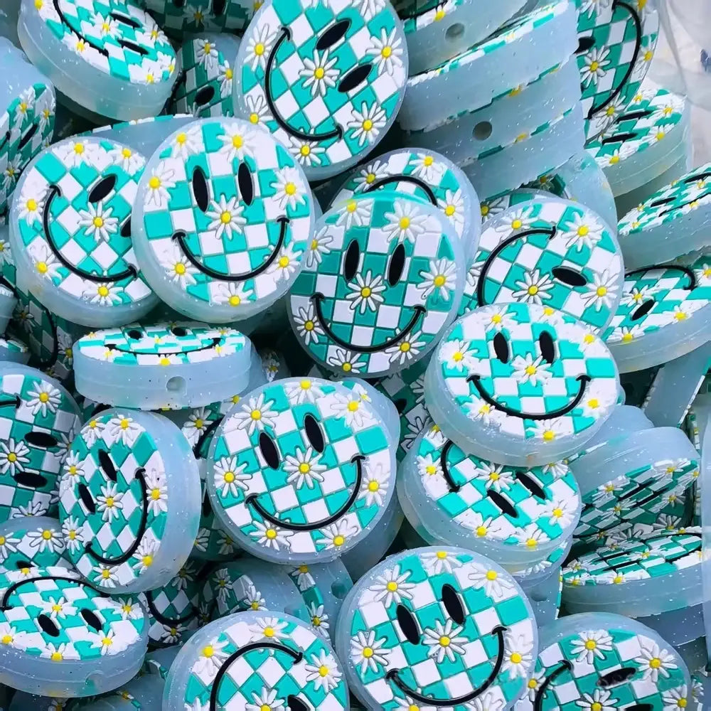 Flatback Silicone Focal Beads for DIY Pens Keychains