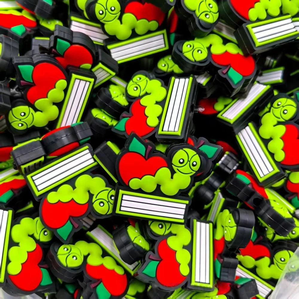Flatback Silicone Focal Beads for DIY Pens Keychains