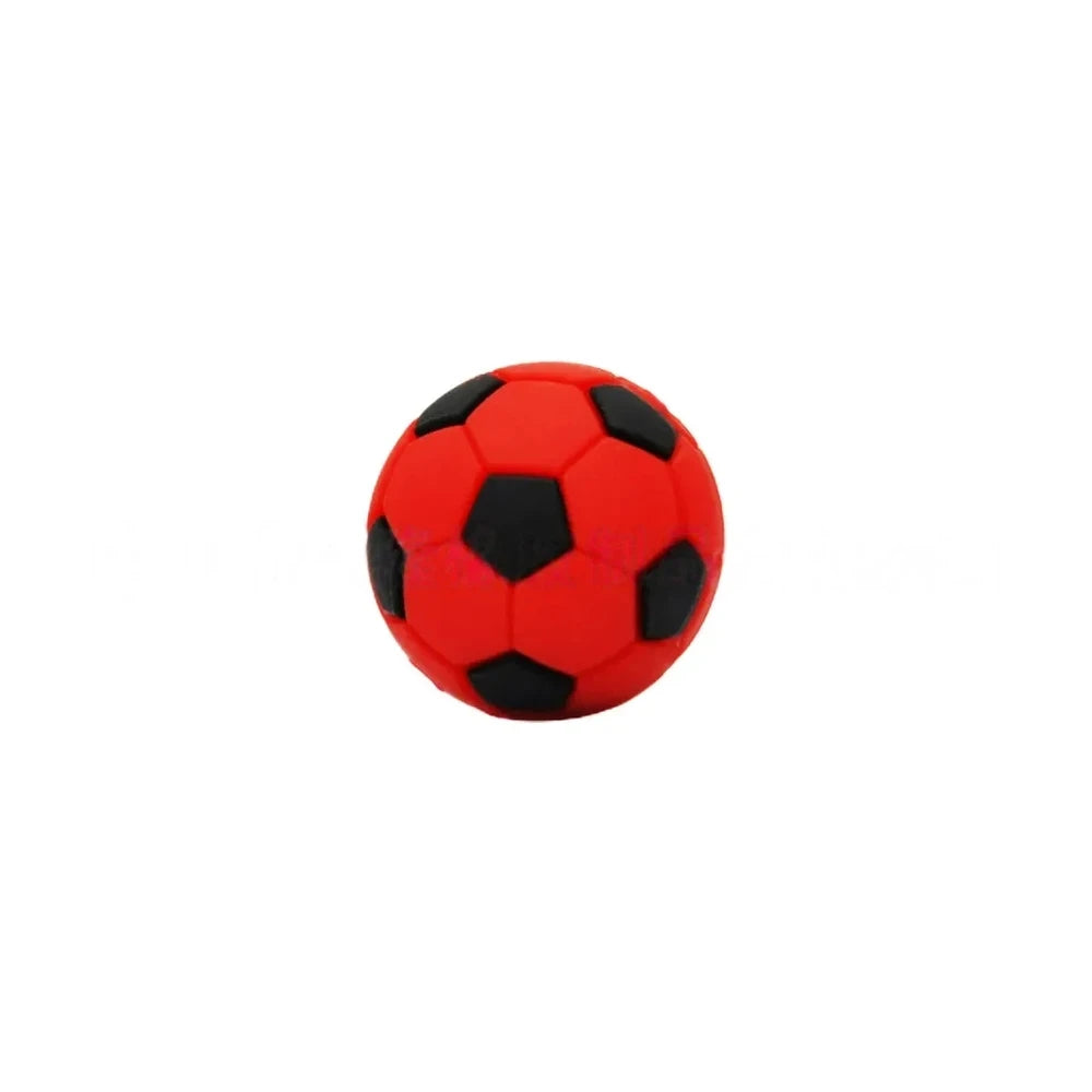3D Soccer Silicone Focal Beads for DIY Keychains Bracelet Pens