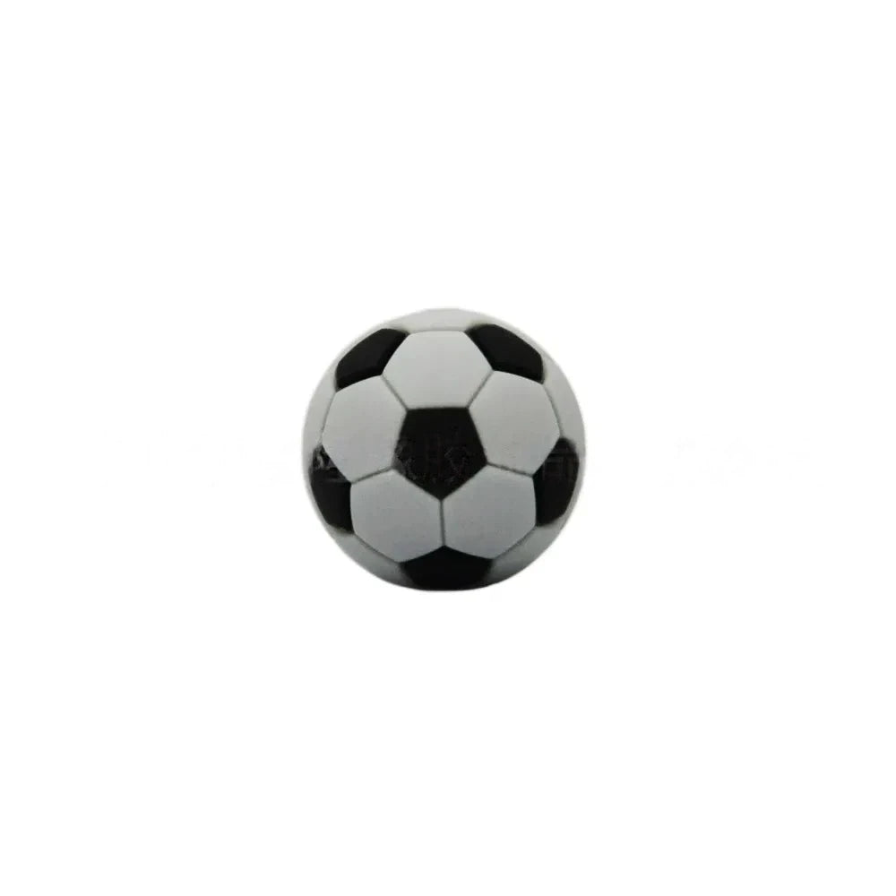 3D Soccer Silicone Focal Beads for DIY Keychains Bracelet Pens