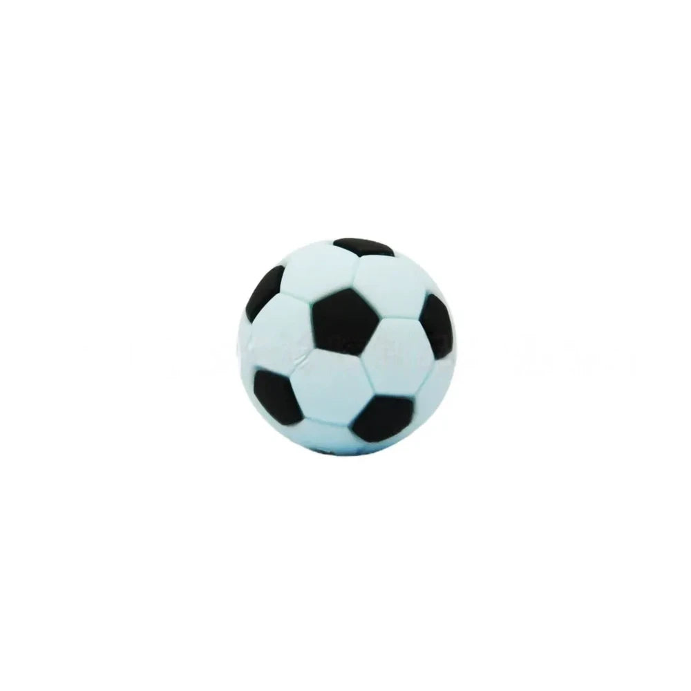3D Soccer Silicone Focal Beads for DIY Keychains Bracelet Pens