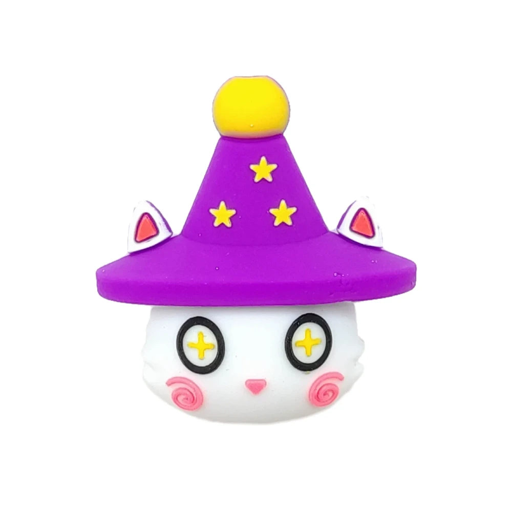 3D Spirit Cat Silicone Focal Beads for DIY Keychains Bracelet Pens