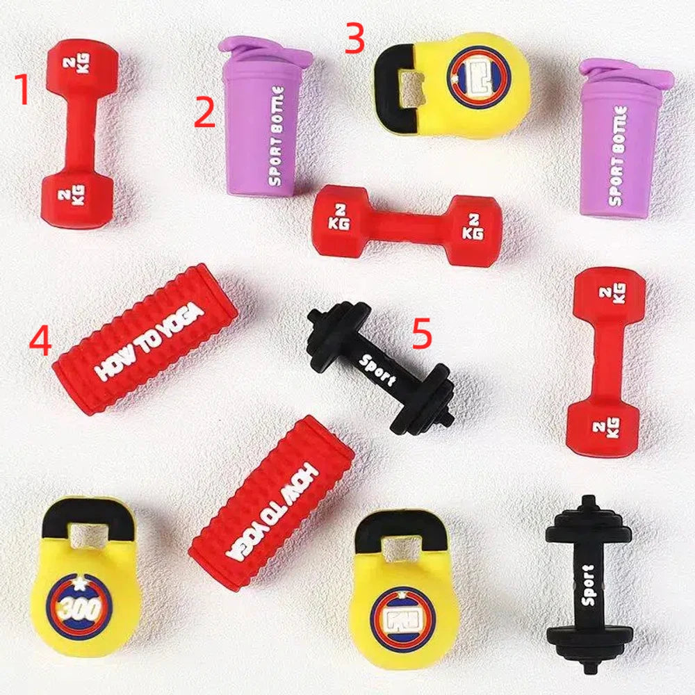 3D Sport Series Silicone Focal Beads for DIY Keychains Bracelet Pens
