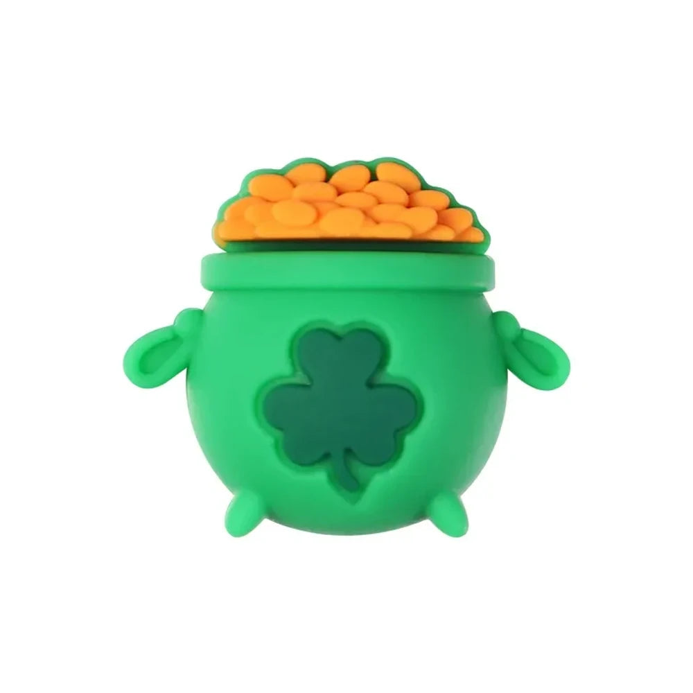 3D St. Patrick's Day Silicone Focal Beads for DIY Pens Keychains