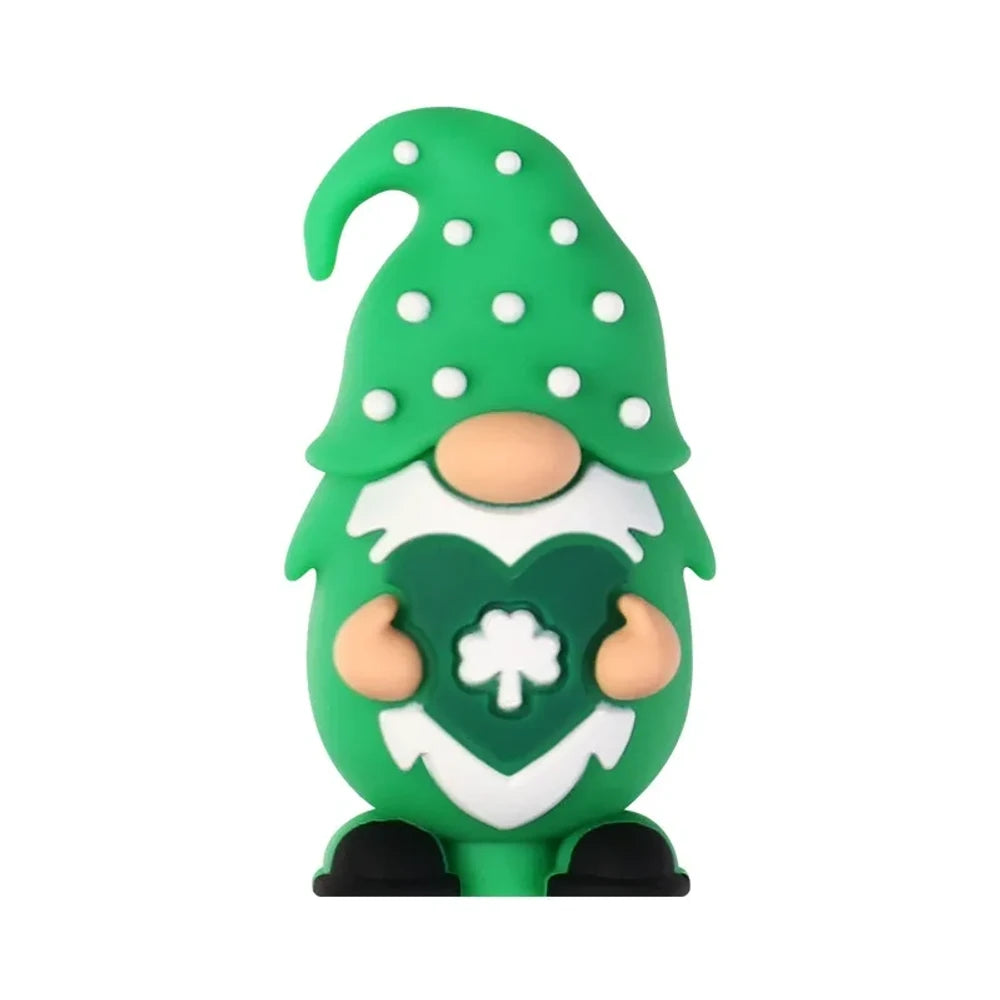 3D St. Patrick's Day Silicone Focal Beads for DIY Pens Keychains