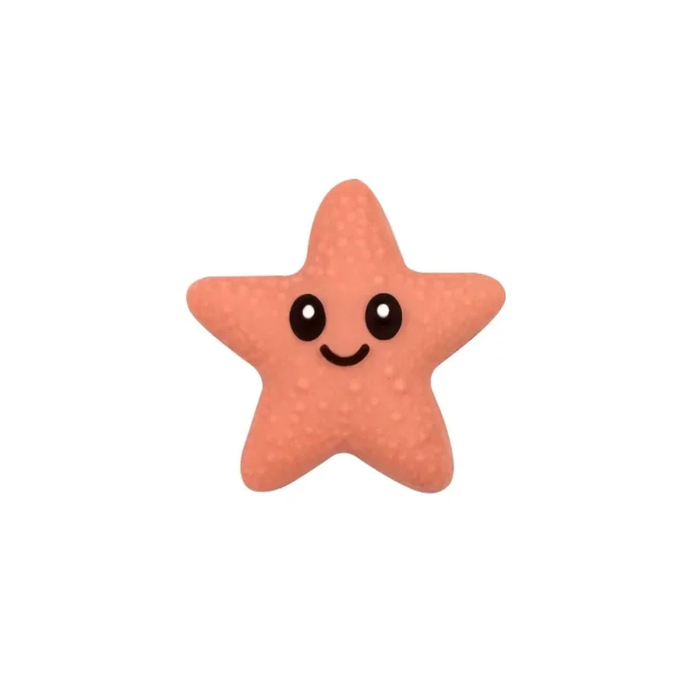 3D Starfish Silicone Focal Beads for DIY Keychains Bracelet Pens