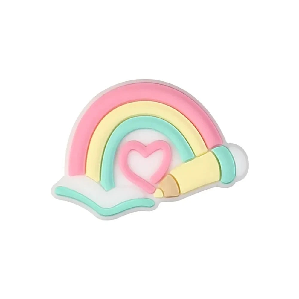 Flatback Stationery Silicone Focal Beads for DIY Pens Keychains