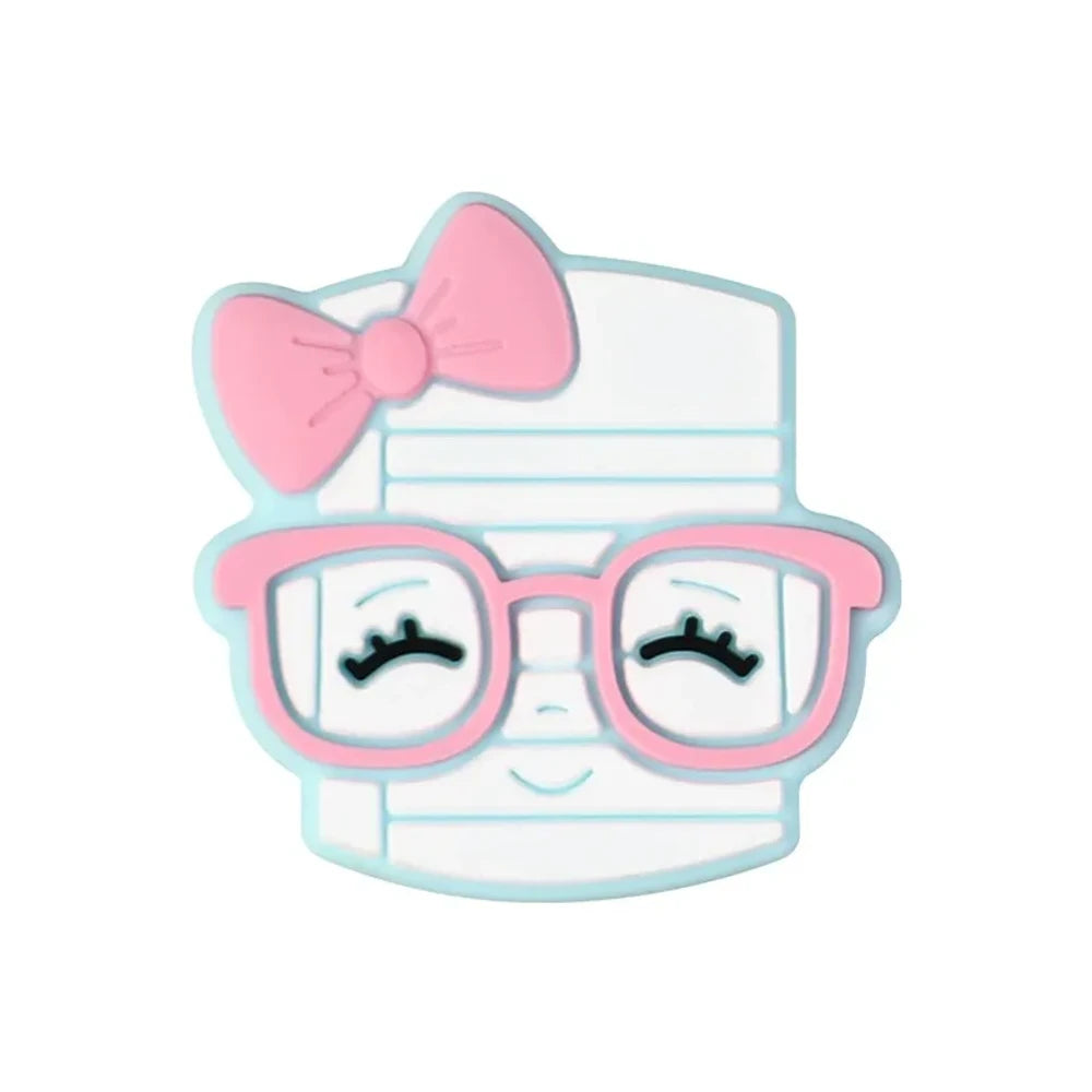 Flatback Stationery Silicone Focal Beads for DIY Pens Keychains