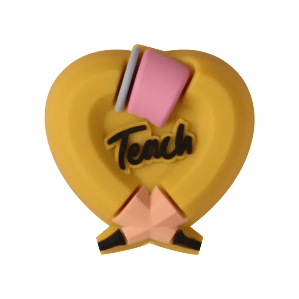 3D Teacher Gnome Silicone Focal Beads for DIY Pens Bracelet