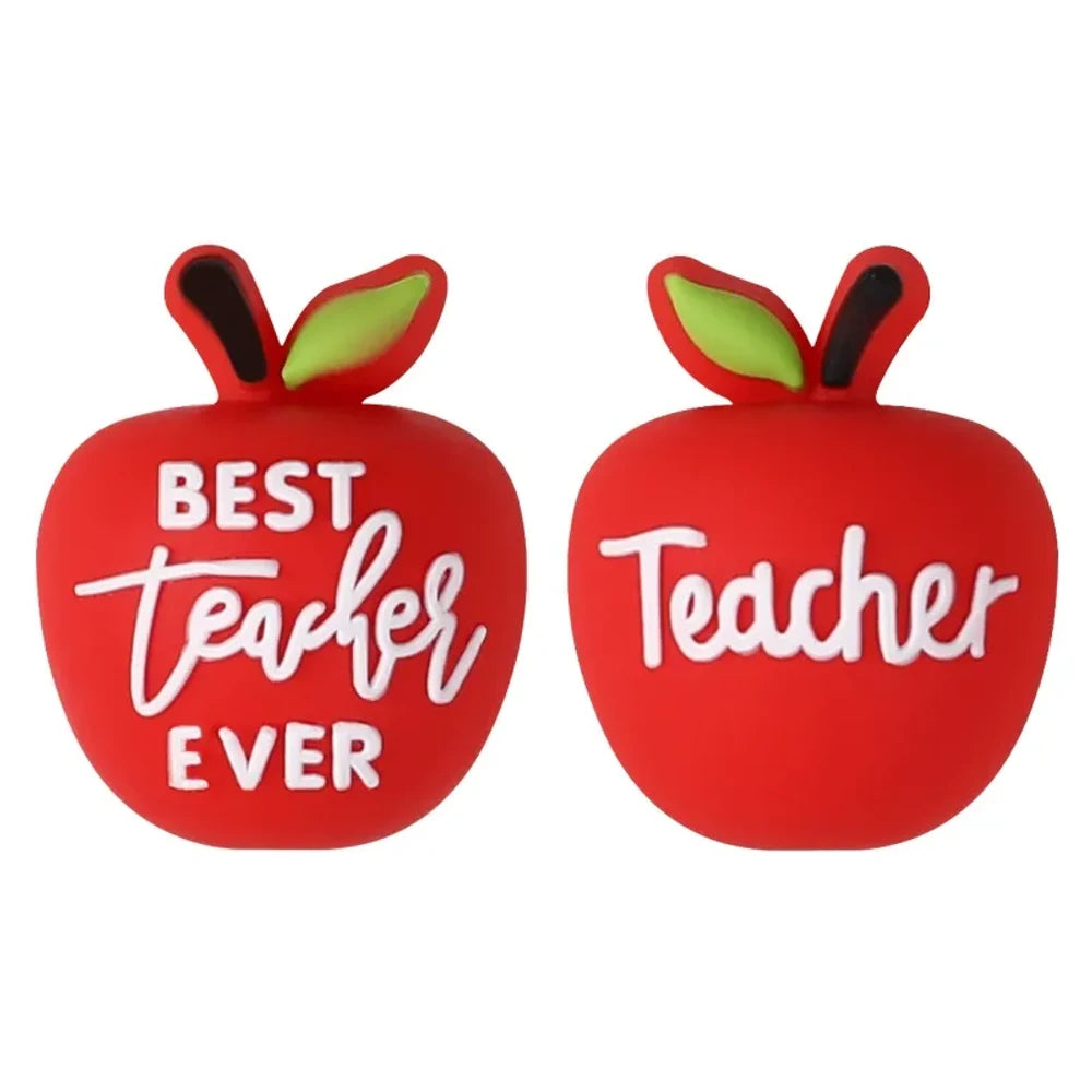 3D Teacher Gnome Silicone Focal Beads for DIY Pens Bracelet