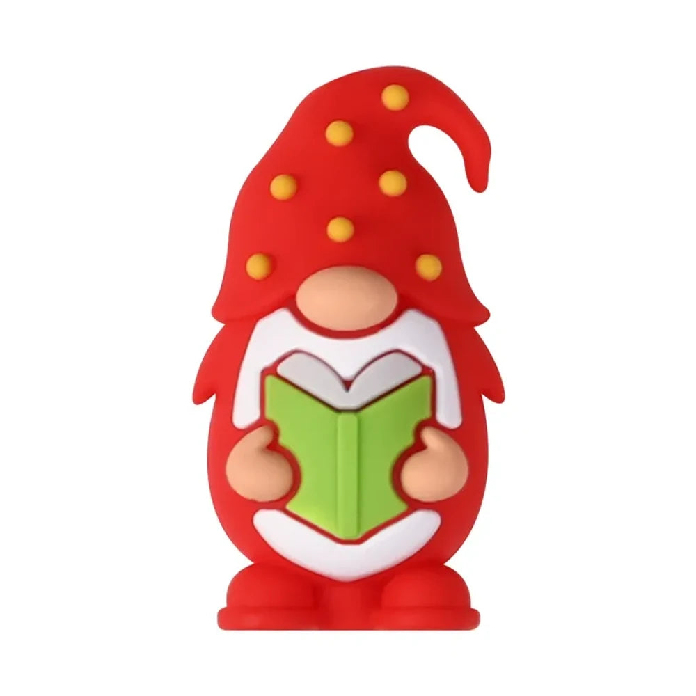 3D Teacher Gnome Silicone Focal Beads for DIY Pens Bracelet