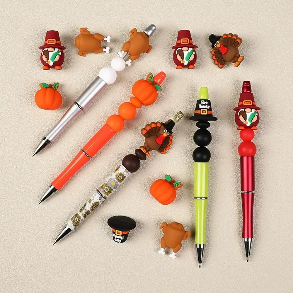 3D Thanksgiving Silicone Focal Beads for DIY Pens Keychains