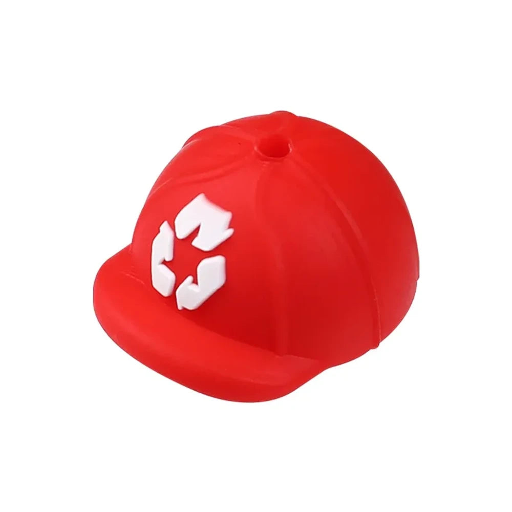 3D Trash Can Silicone Focal Beads for DIY Pens Keychains