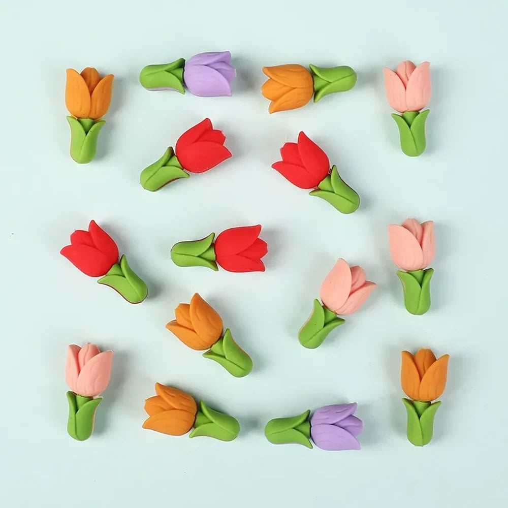 3D Tulip Silicone Focal Beads for DIY Pens Bracelet