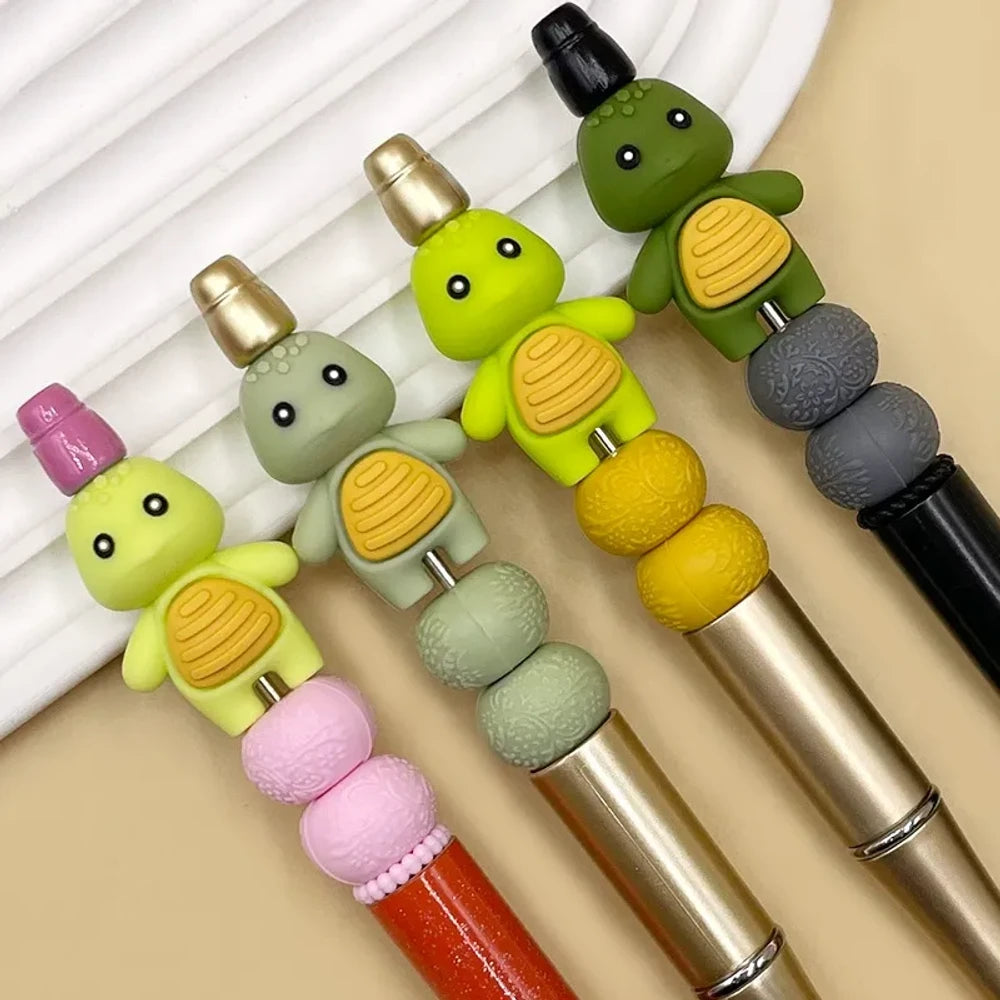 3D Turtle Silicone Focal Beads for DIY Keychains Bracelet Pens