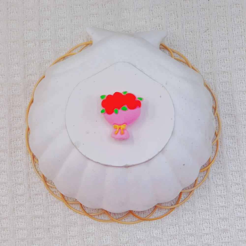 3D Valentine's Day Silicone Focal Beads for DIY Pens Bracelet