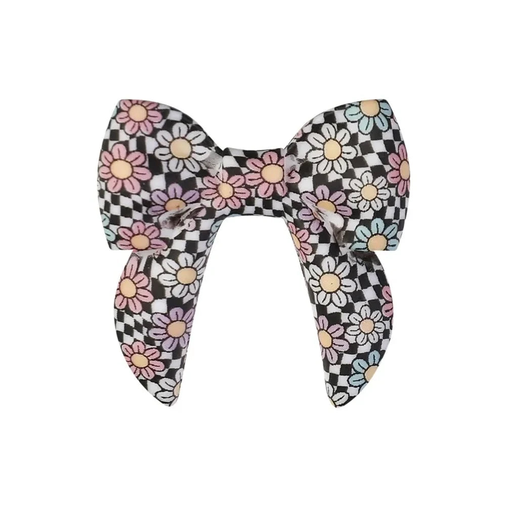 40MM 3D Bowtie Printed Silicone Focal Beads for DIY Pens Keychains