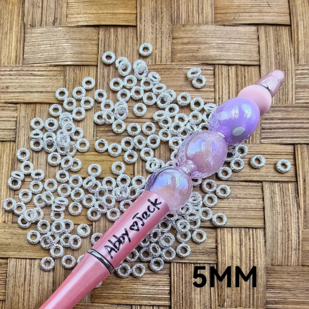 5MM Silver Round Metal Spacer