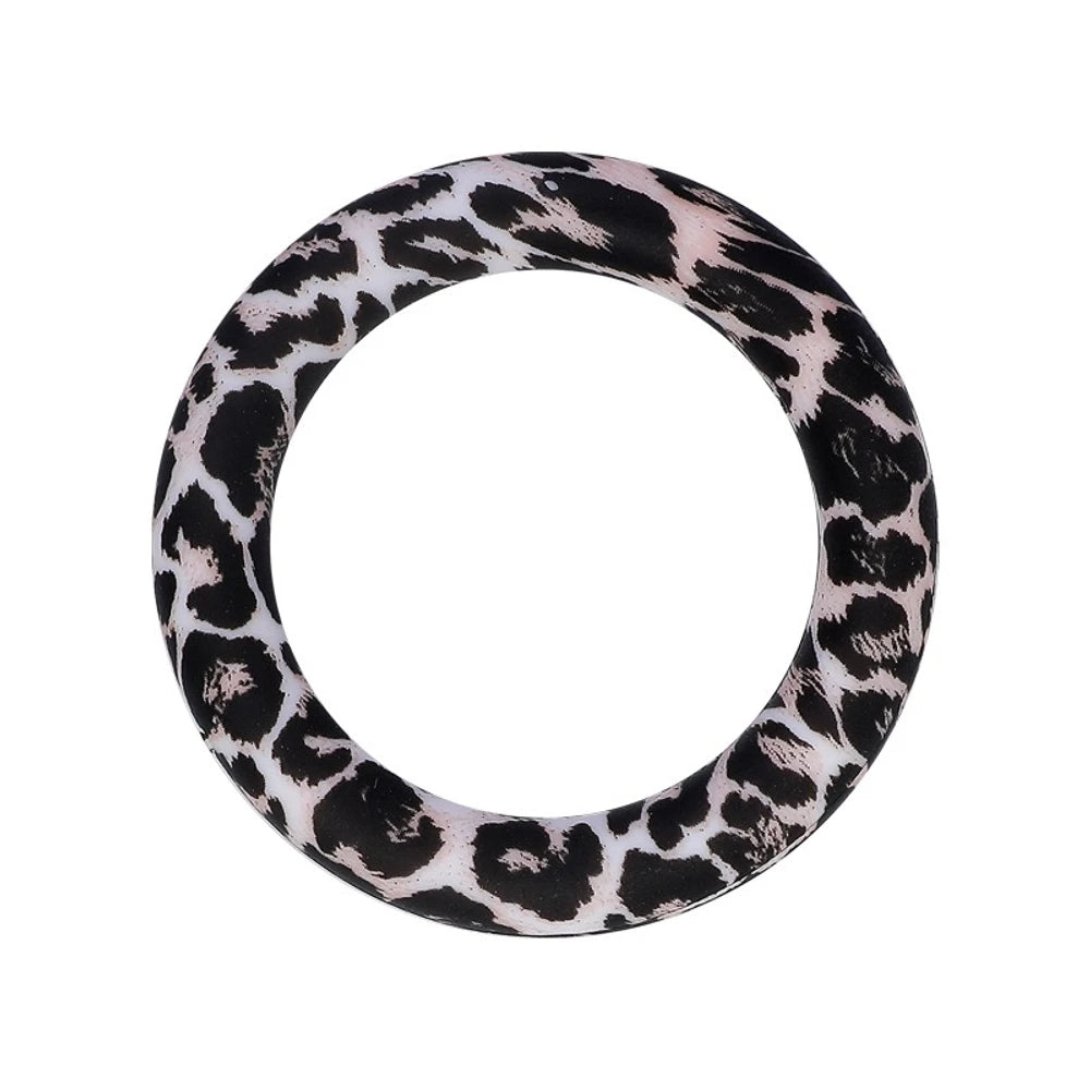 65MM Circular Ring Silicone Focal Beads for DIY Pens Keychains