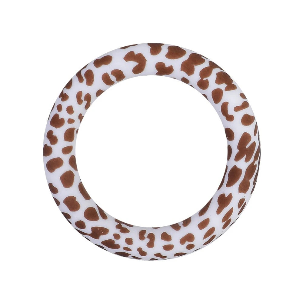 65MM Circular Ring Silicone Focal Beads for DIY Pens Keychains