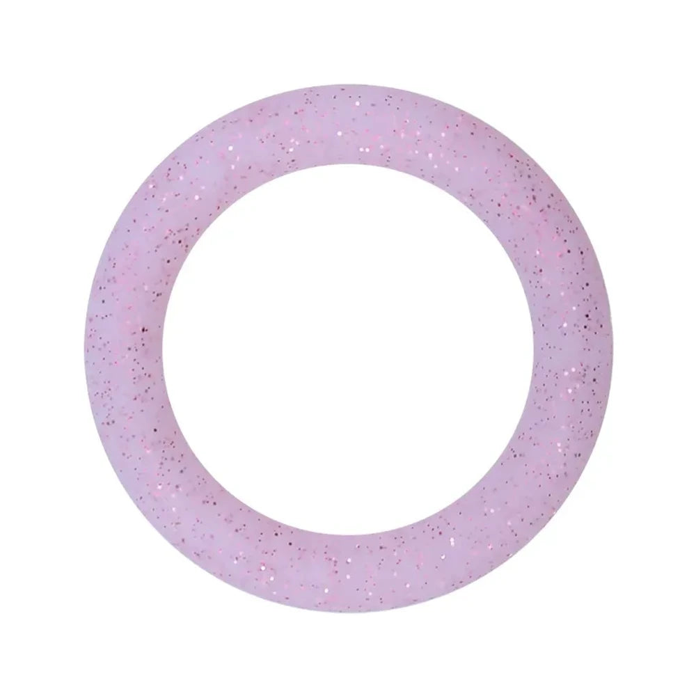 65MM Circular Ring Silicone Focal Beads for DIY Pens Keychains