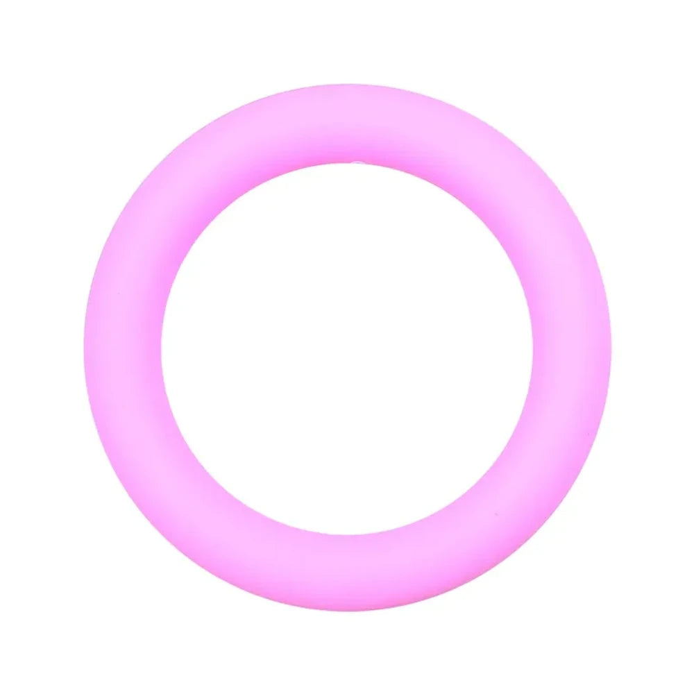 65MM Circular Ring Silicone Focal Beads for DIY Pens Keychains