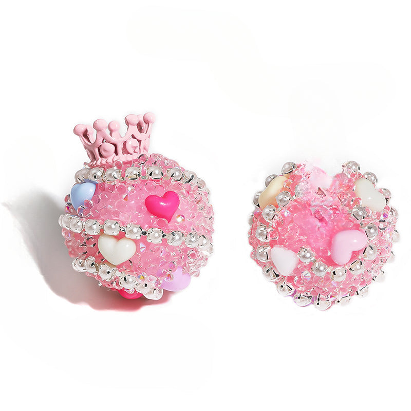 Crown Sugar Water Diamond Beads-5PCS