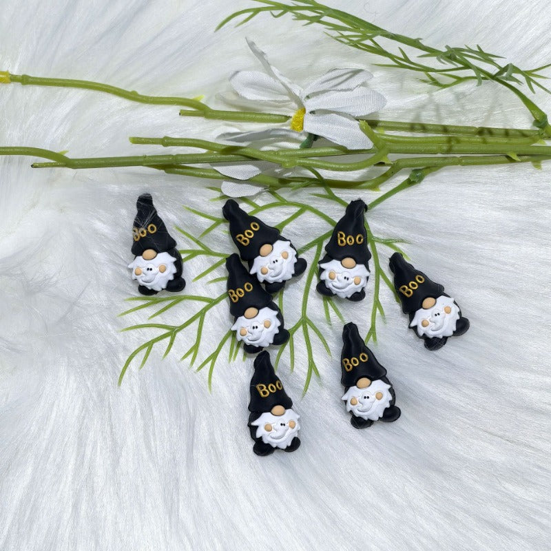 3D dwarf silicone cartoon beads-10PCS
