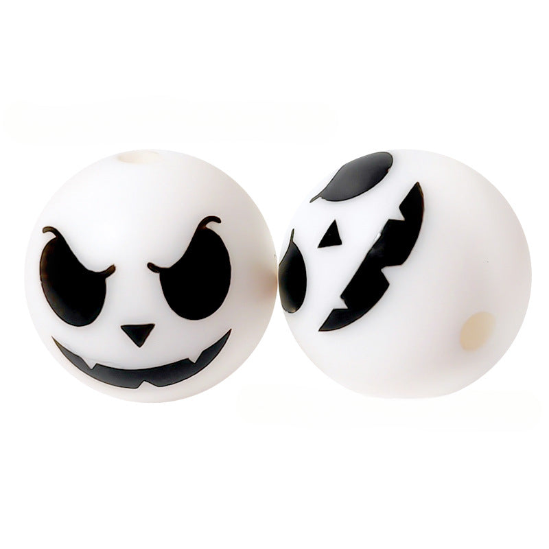 Halloween Silicone Beads DIY Accessories Baby Soothing Teether-50PCS