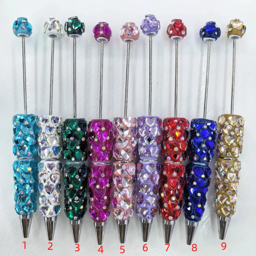 Heart Pearls Beadable Clay Pens