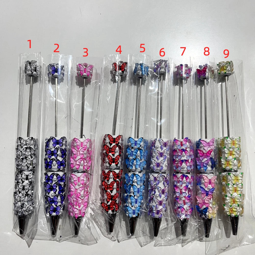Butterfly Pearls Beadable Clay Pens