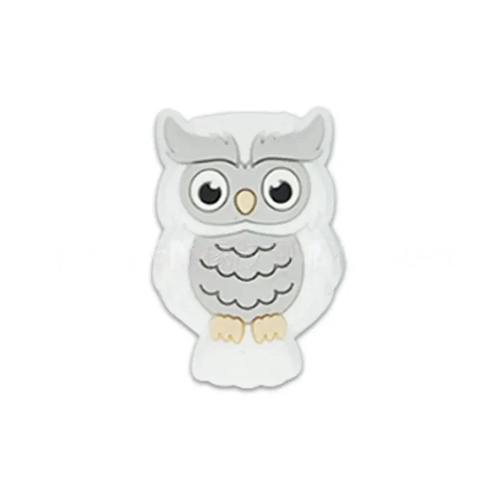 Flatback Owl Silicone Focal Beads for DIY Keychains Bracelet Pens
