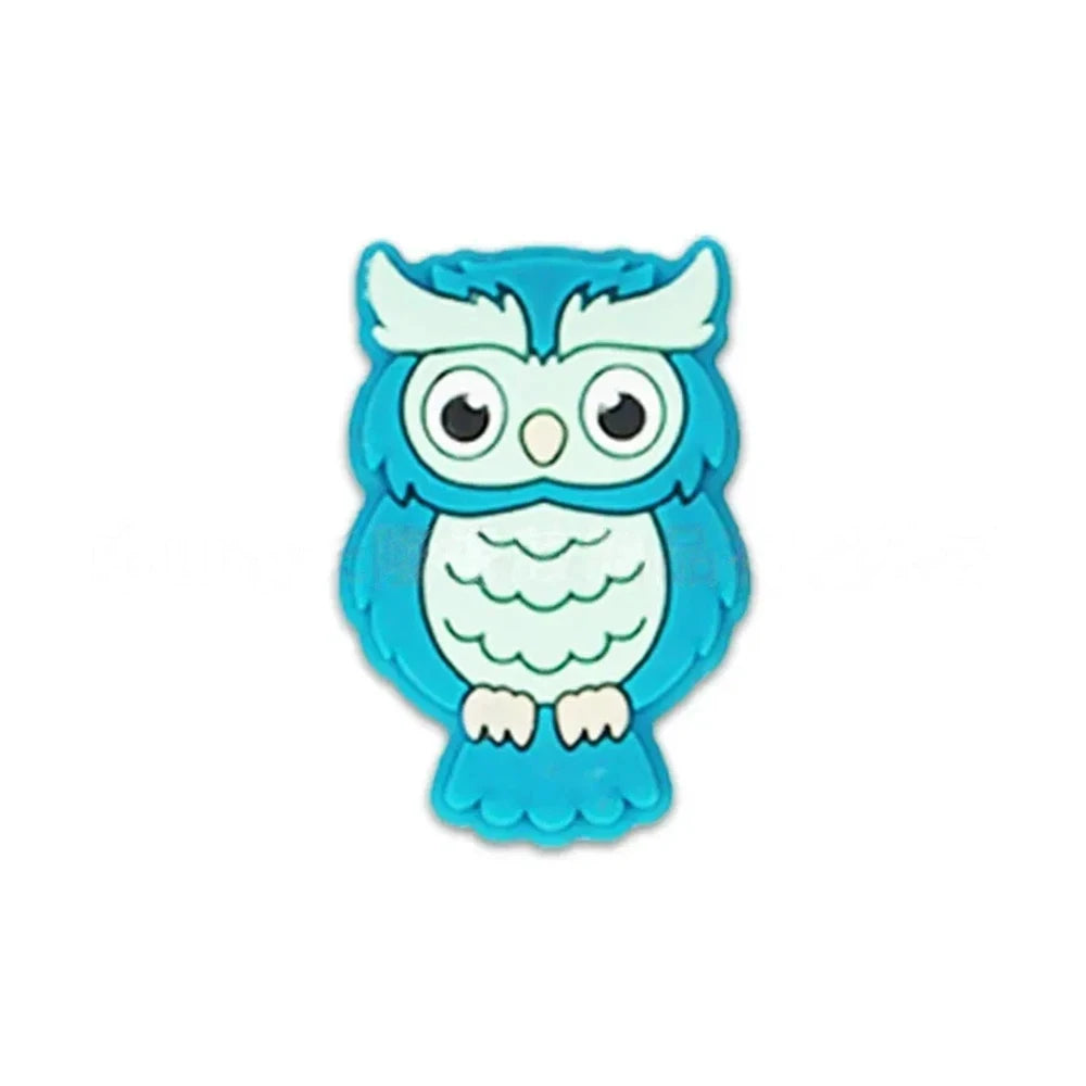 Flatback Owl Silicone Focal Beads for DIY Keychains Bracelet Pens