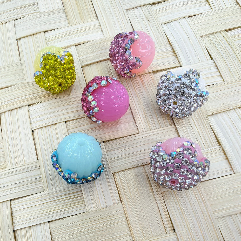 Jelly Acron Water Drop Rhinestone Acrylic DIY Fancy Beads