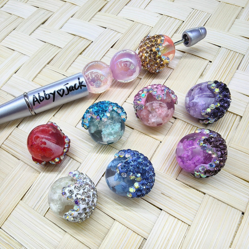 Cloud Acron Water Drop Rhinestone Acrylic DIY Fancy Beads