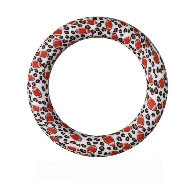 65MM Circular Ring Silicone Focal Beads for DIY Pens Keychains