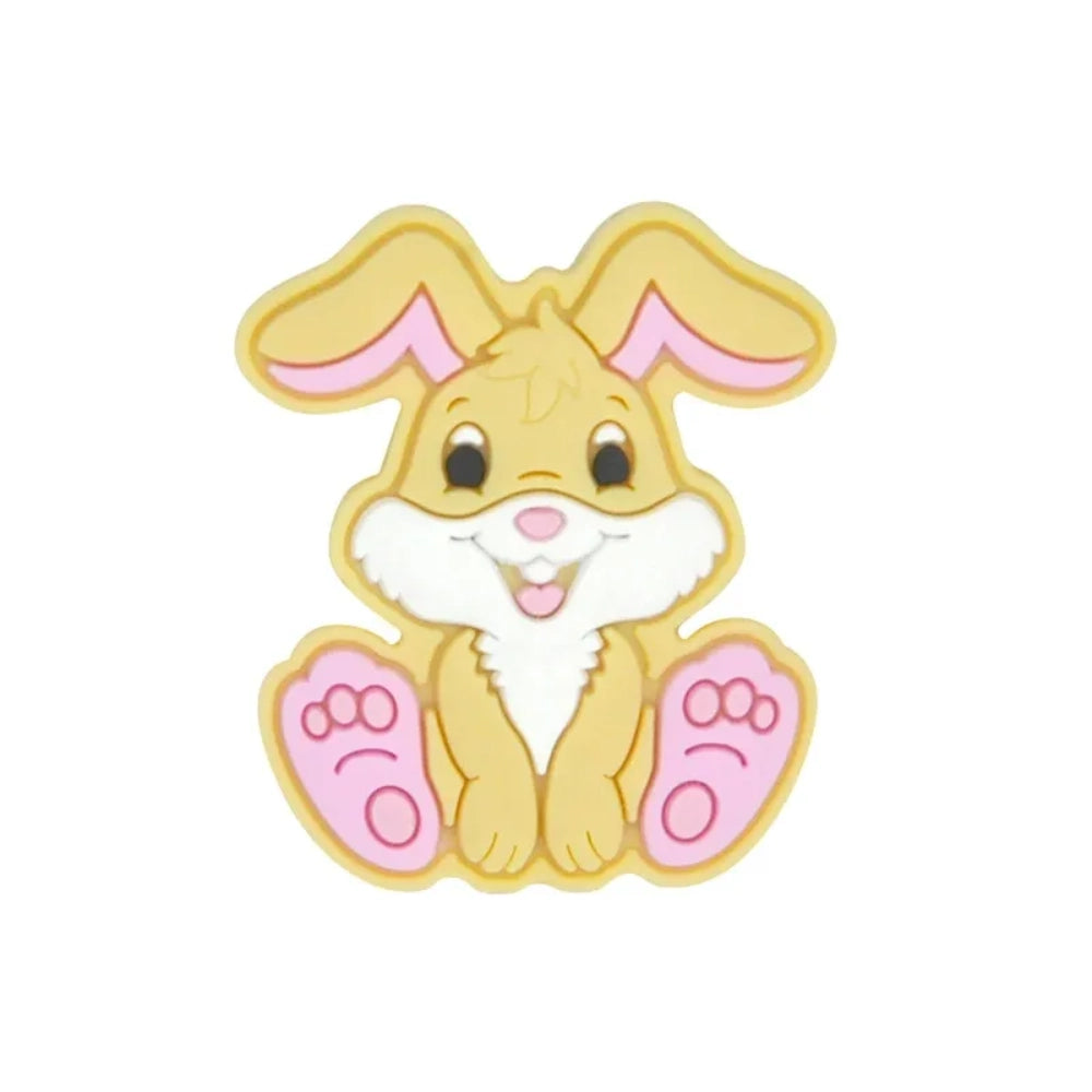 Flatback Rabbit Silicone Focal Bead | Beadable Pens Keychains Badge