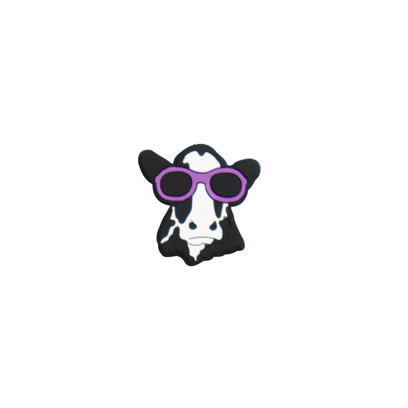 Silicone Cartoon Cow Loose Beads-10PCS