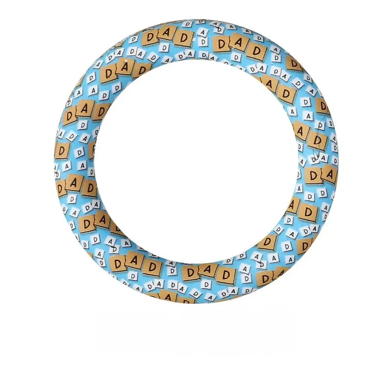 65MM Circular Ring Silicone Focal Beads for DIY Pens Keychains