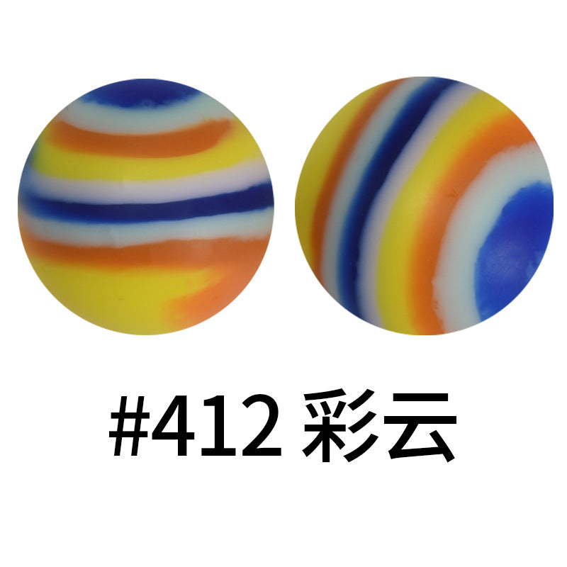 16mm Print Silicone Beads Colorful Silicone Water Transfer Beads-50PCS