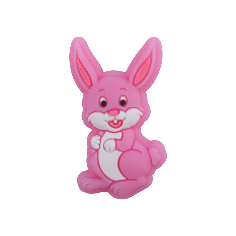 Cartoon Rabbit Cute Creative Silicone Beads-10PCS